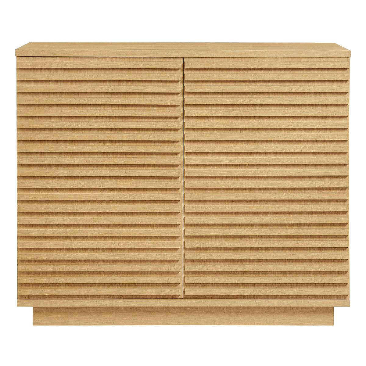 Render Oak 2-Door Fluted Accent Cabinet - Ornate Home