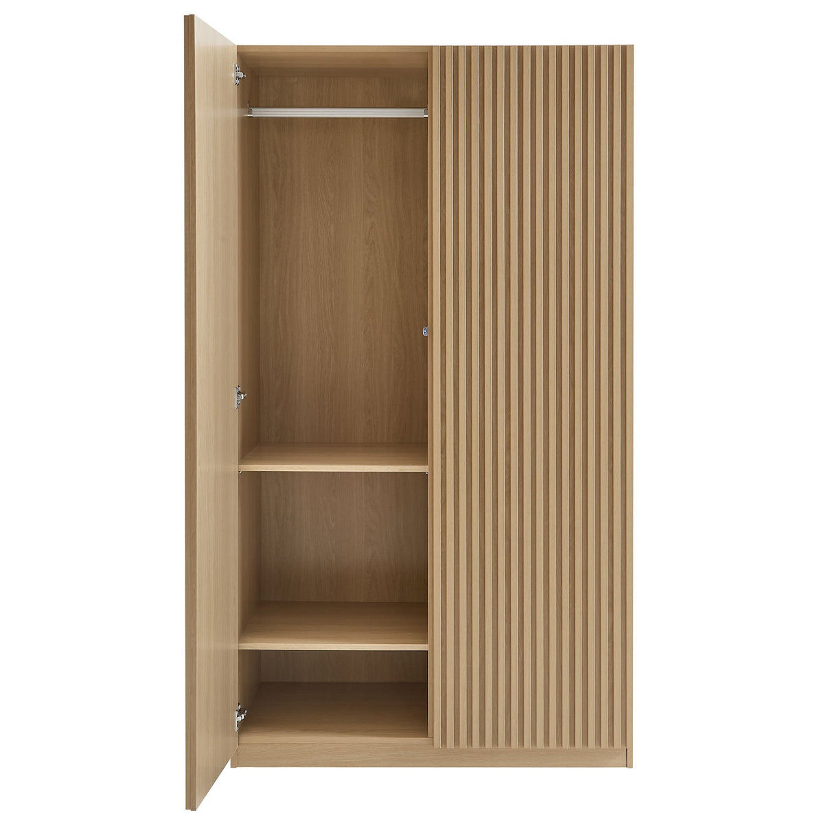 Render Oak 2-Door Wardrobe Closet - Ornate Home