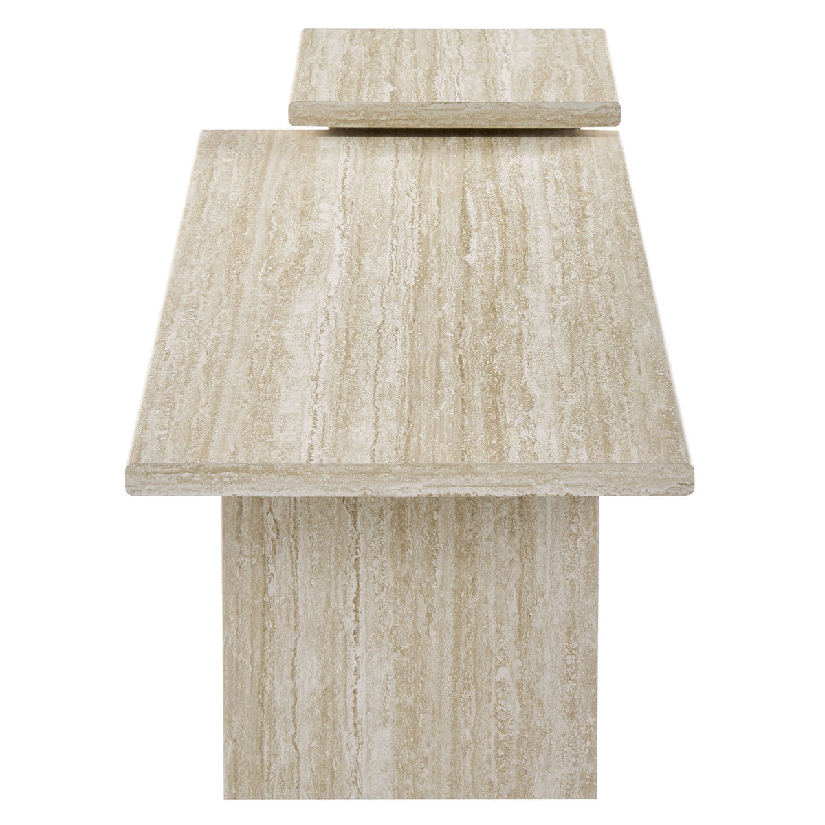 Render Travertine Nesting Coffee Tables (Set of 2) - Ornate Home