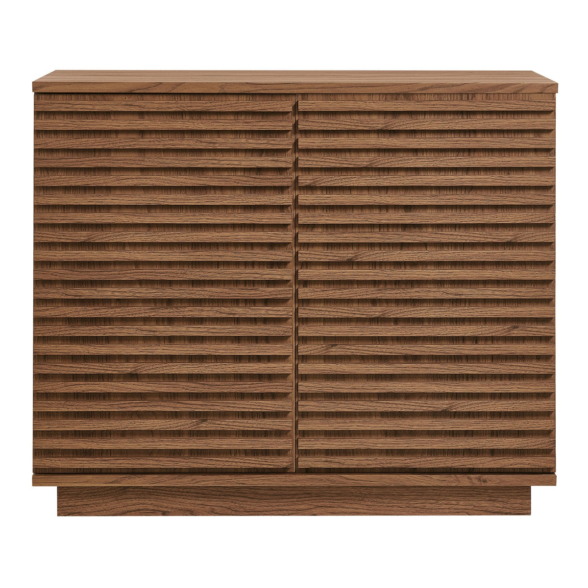 Render Walnut 2-Door Fluted Accent Cabinet - Ornate Home