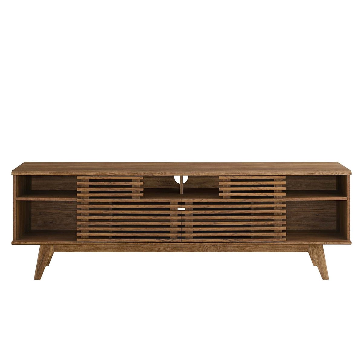 Render Walnut 71" Media Console TV Stand - Ornate Home