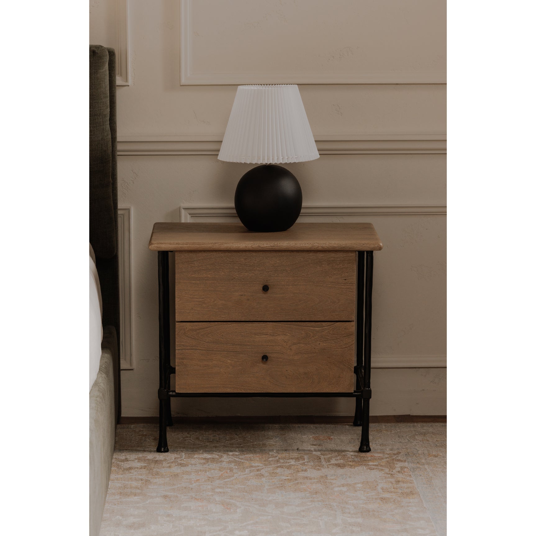 Rene Brown Nightstand - Ornate Home