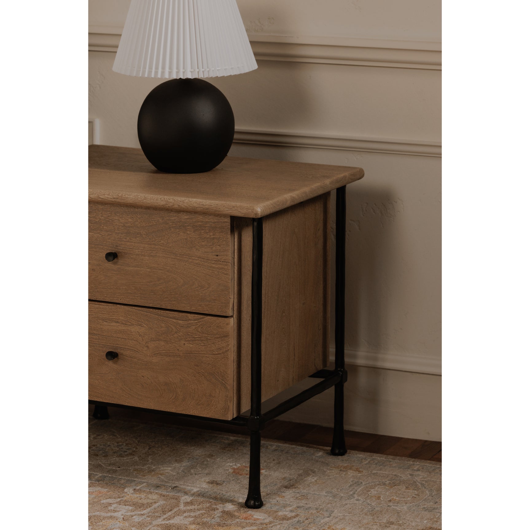 Rene Brown Nightstand - Ornate Home