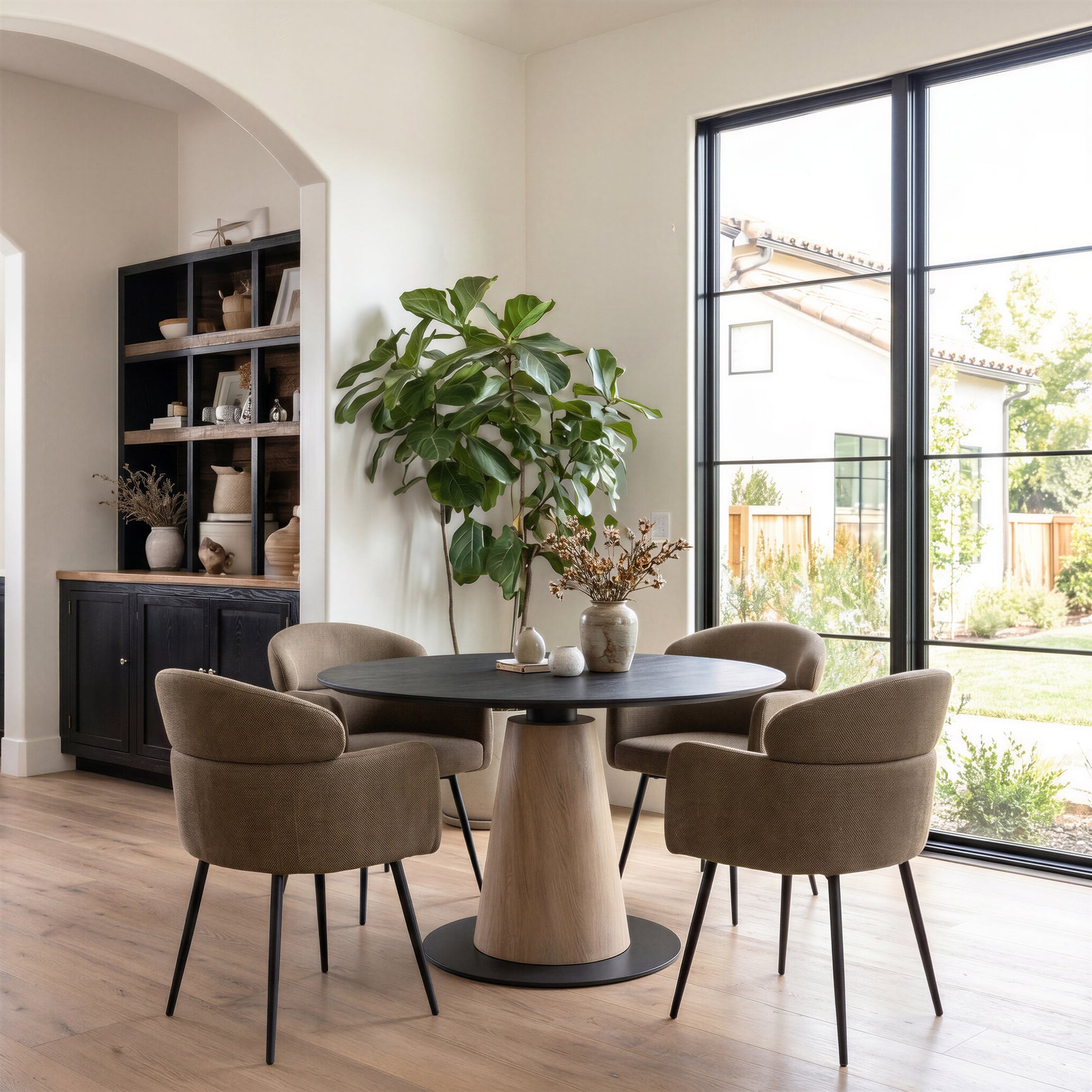Reno Black Dining Table - Ornate Home
