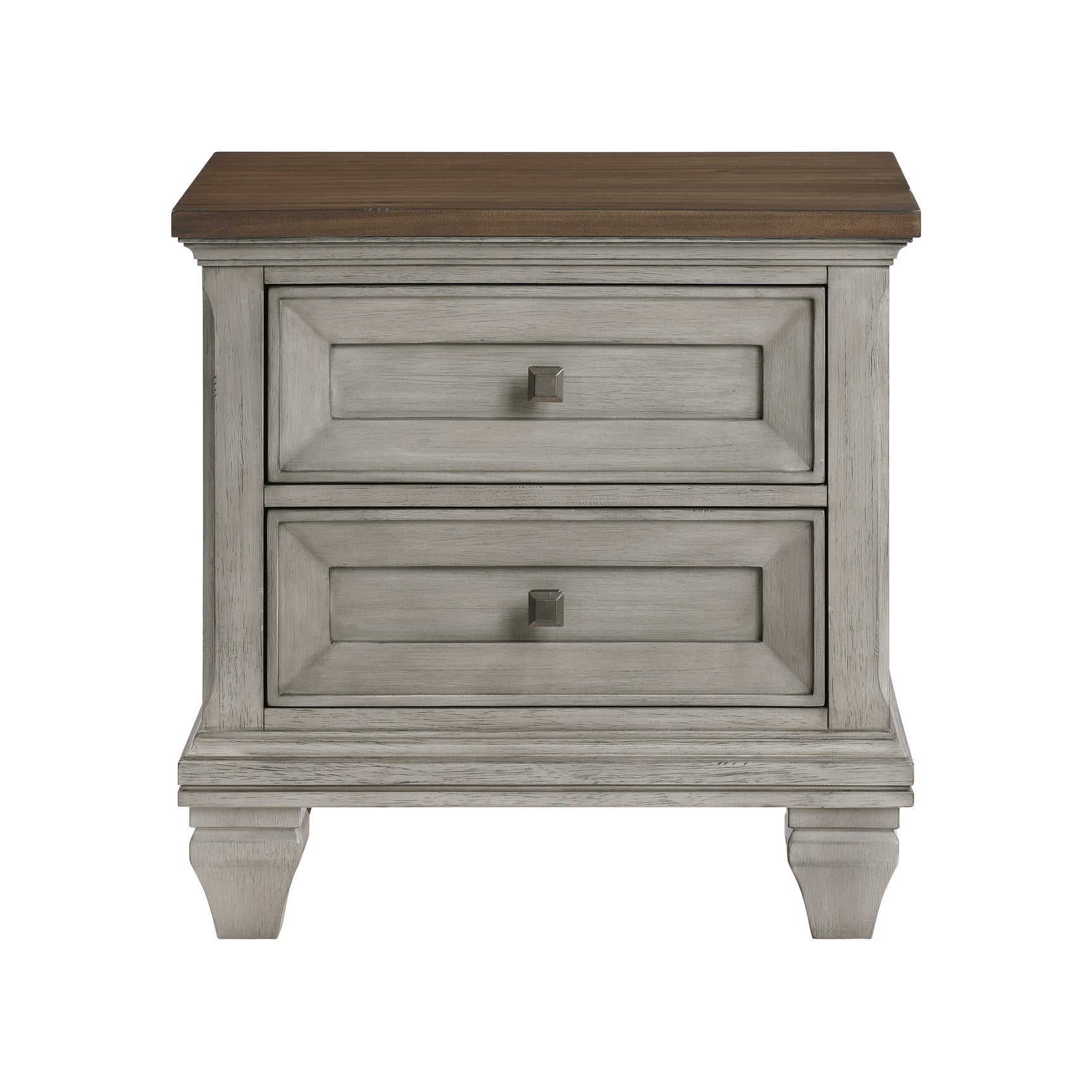 Renton Brown/Antique Gray 4-Piece Queen Bedroom Set - Ornate Home