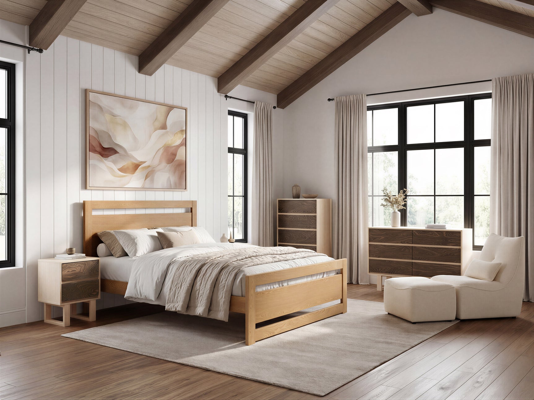 Repos Brown Queen Bed - Ornate Home