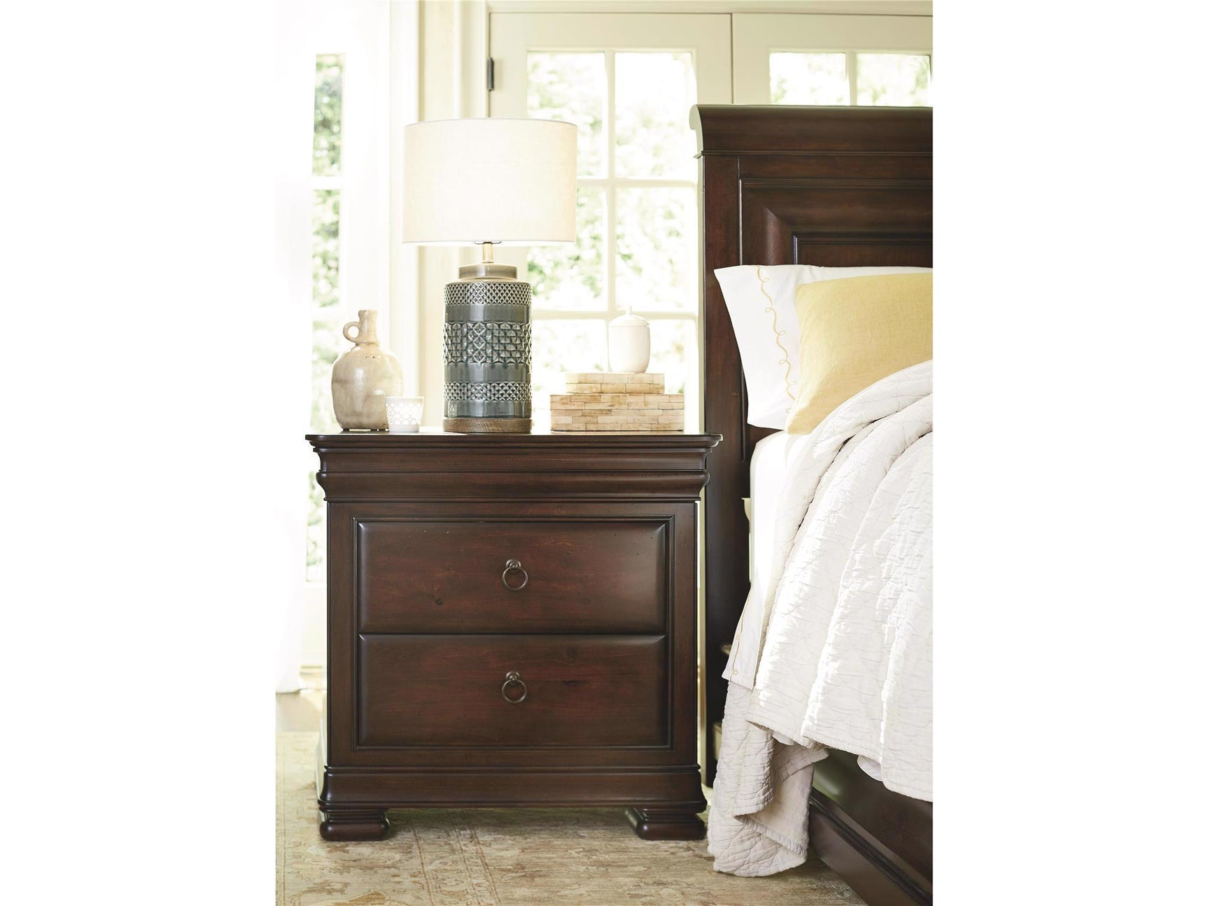 Reprise Cherry Nightstand - Ornate Home