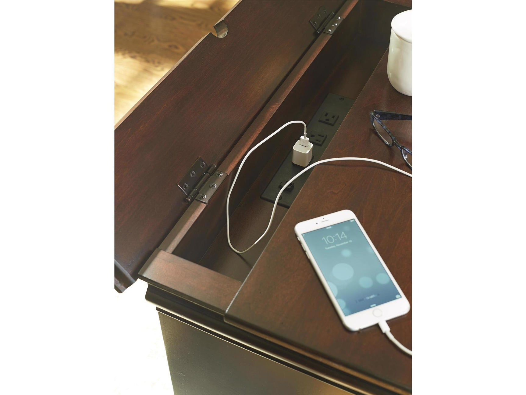 Reprise Cherry Nightstand - Ornate Home