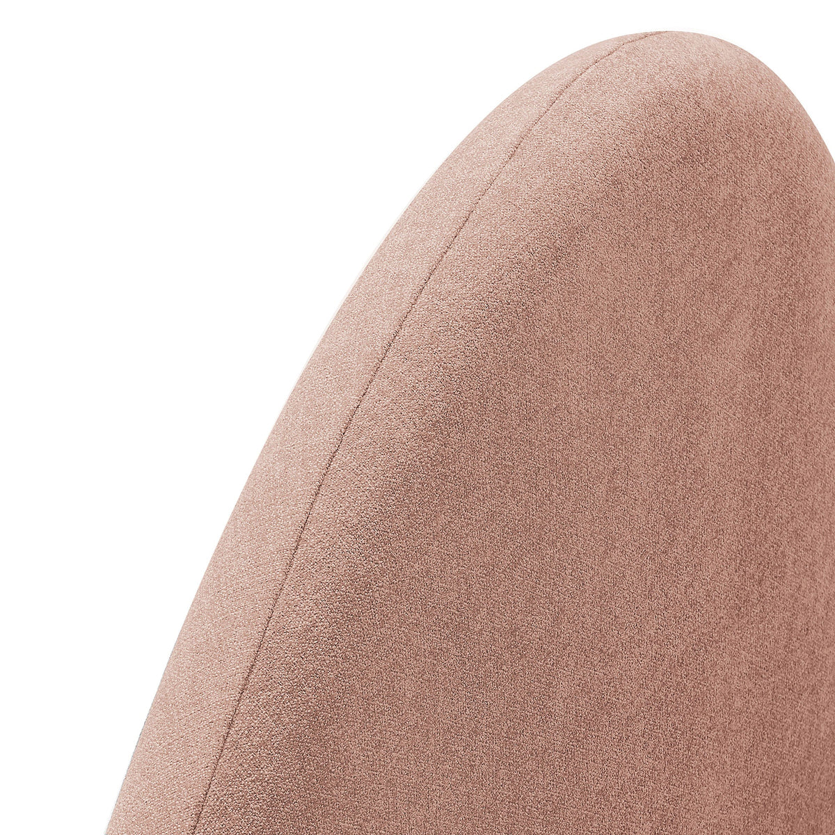 Resort Blush Queen Woven Upholstered Fabric Arched Headboard - Ornate Home