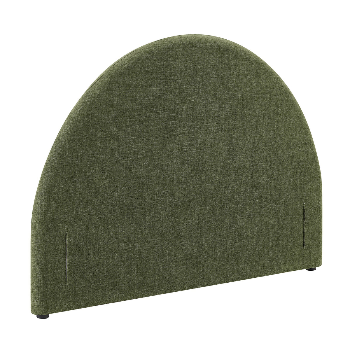 Resort Foliage Queen Woven Upholstered Fabric Arched Headboard