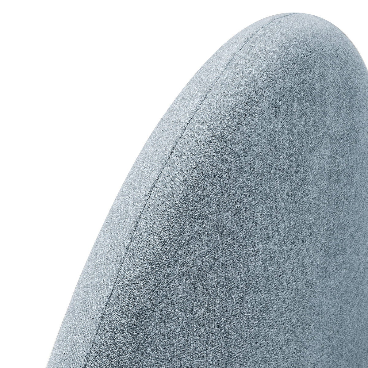 Resort Sky Blue Queen Woven Upholstered Fabric Arched Headboard