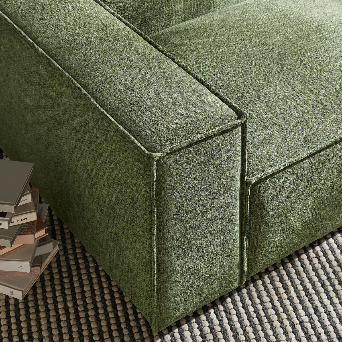 Restore Foliage Performance Fabric Upholstered Left-Facing Modular Lounge Chair - Ornate Home