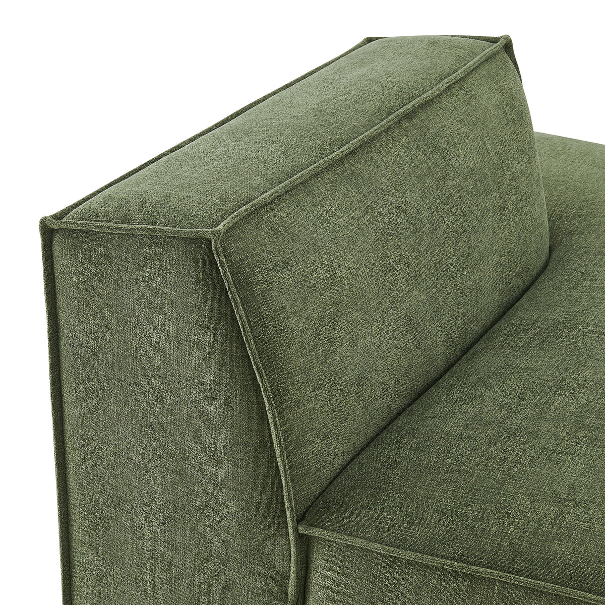 Restore Foliage Performance Fabric Upholstered Right-Facing Armless Modular Chaise - Ornate Home