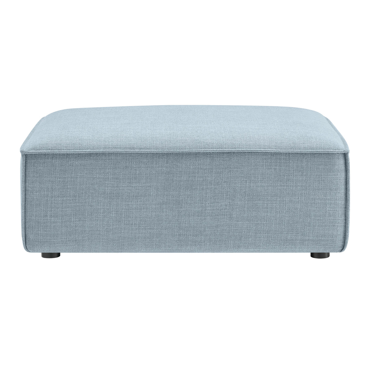 Restore Sky Performance Fabric Upholstered Modular Ottoman - Ornate Home