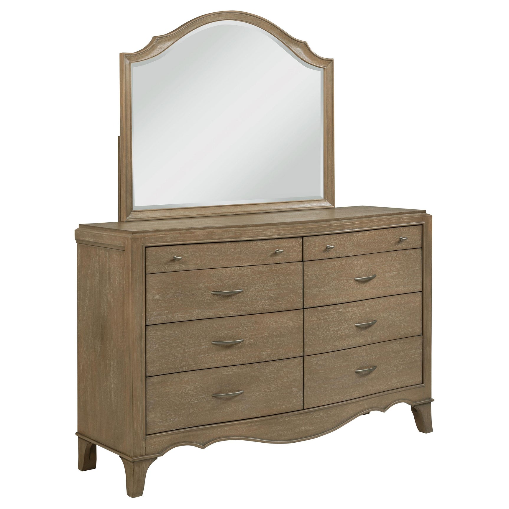 Revello Washed Mango 8-drawer Bedroom Dresser with Mirror - Ornate Home