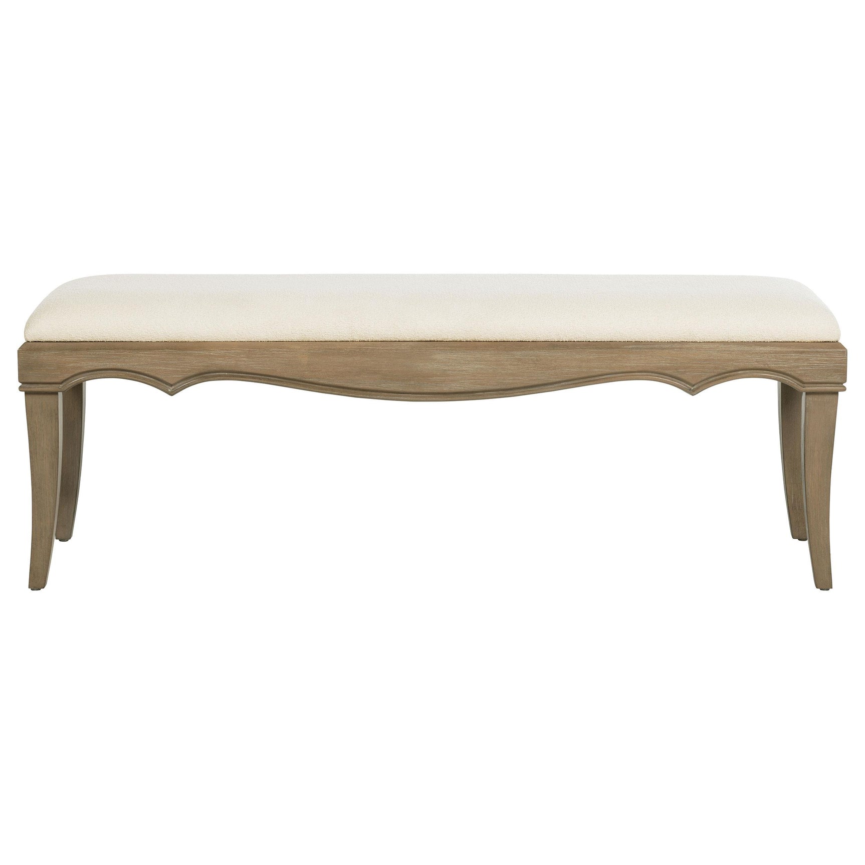 Revello Washed Mango Upholstered Bedroom Bed End Bench - Ornate Home