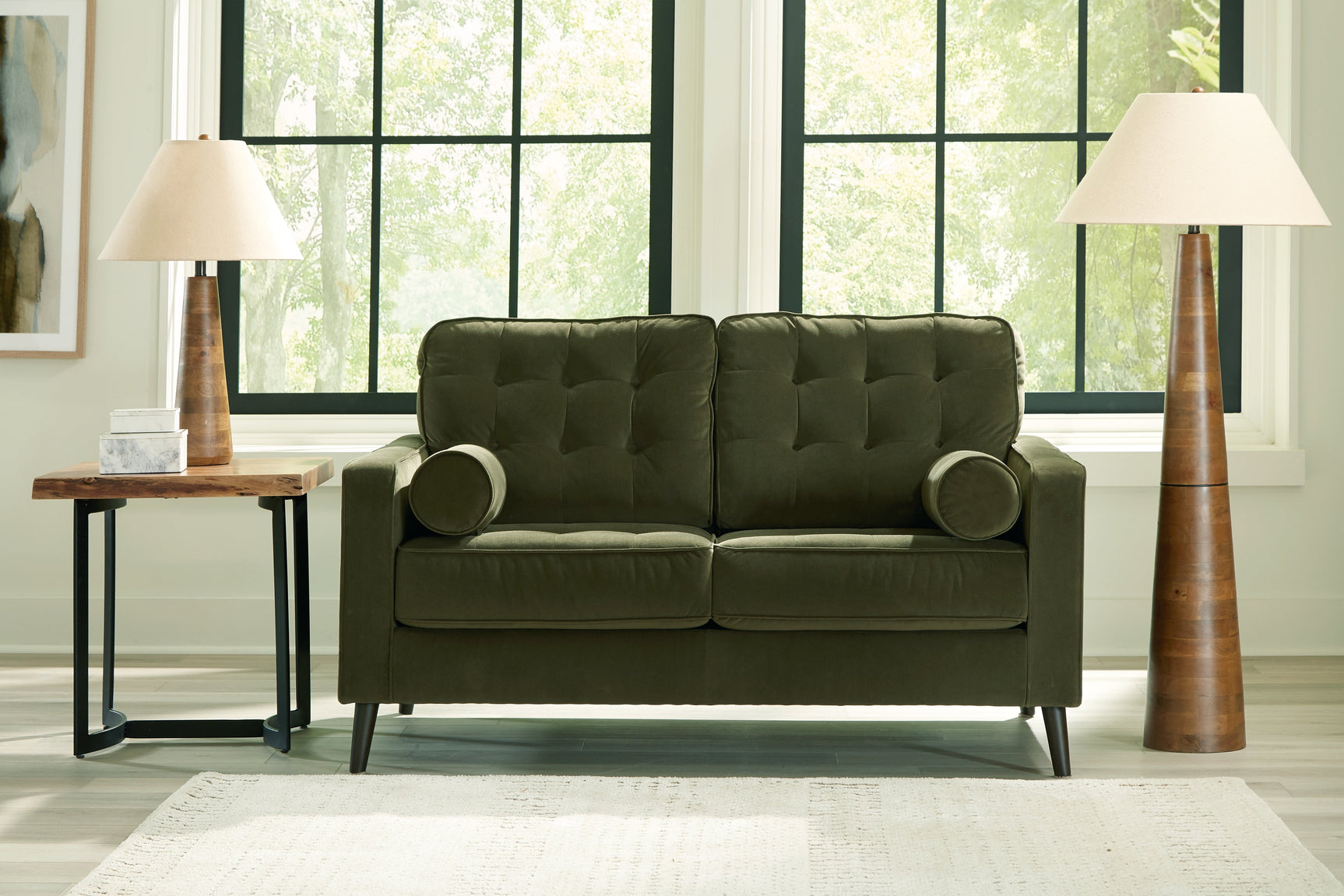 Reveon Lakes Olive Loveseat (Online Special Price) - Ornate Home