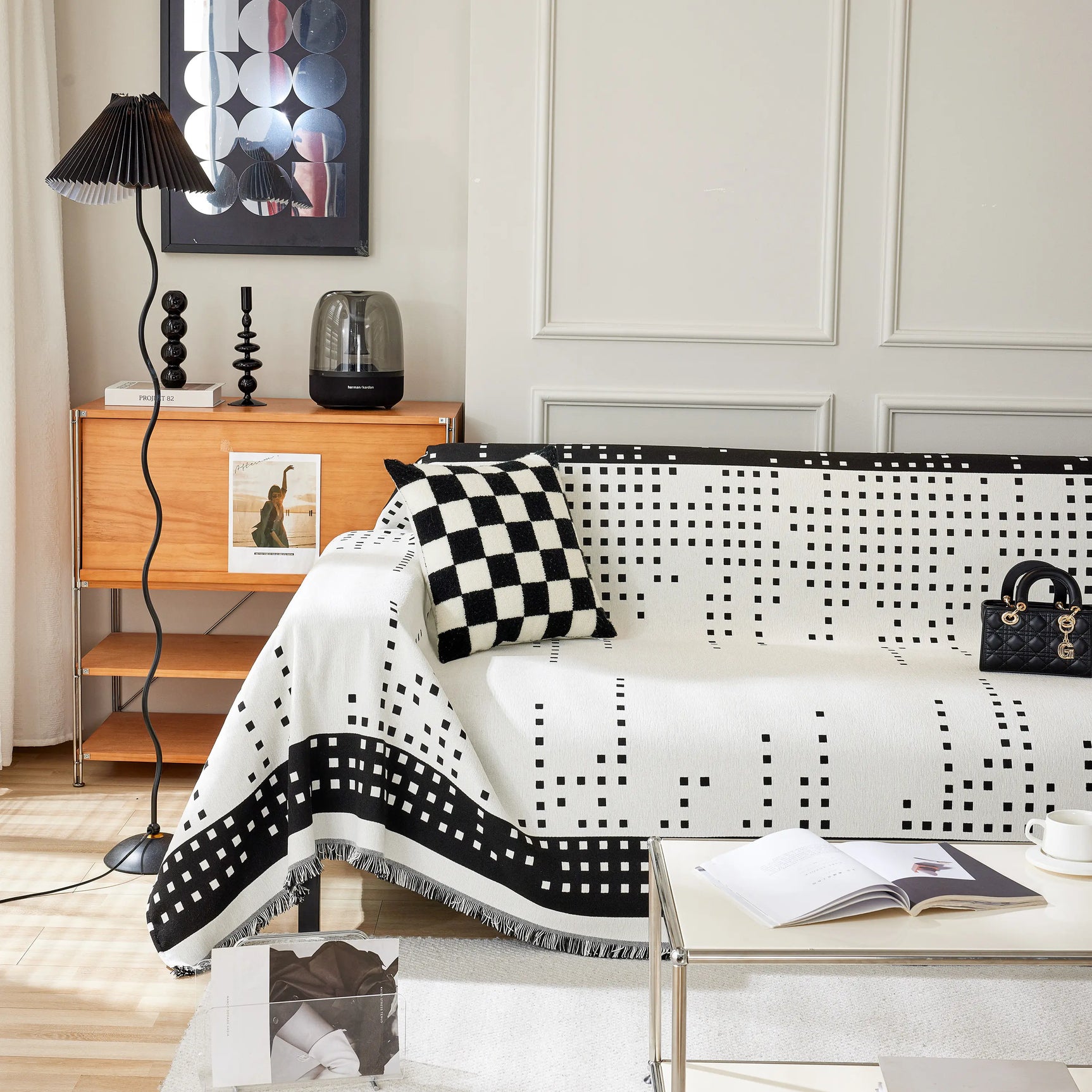 Reversible Chenille Sofa Covers for Pets, Large Throw Blanket for Couch, Blanket on The Sofa - Ornate Home