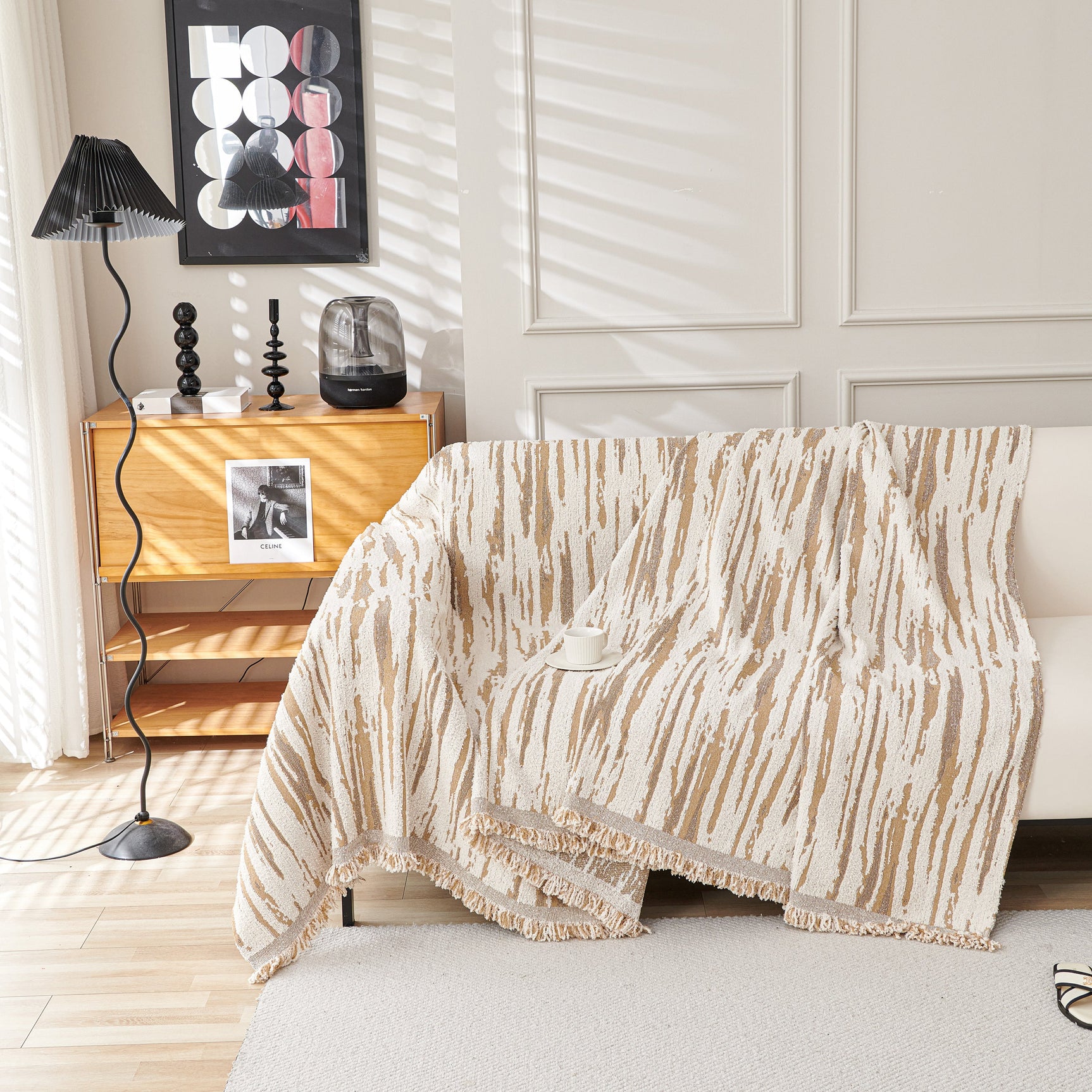 Reversible Sofa Throw Blanket, Couch Cover Sofa Slipcover for Most Shape Sofas - Ornate Home
