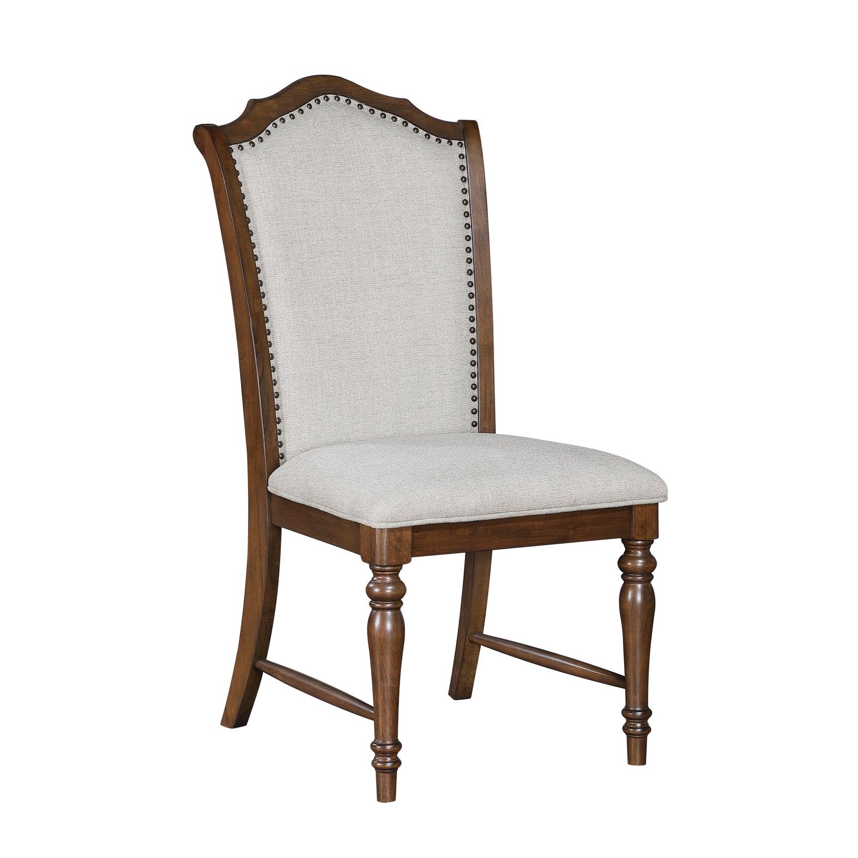 Rexford Cherry/Gray Side Chair (Set of 2) - Ornate Home