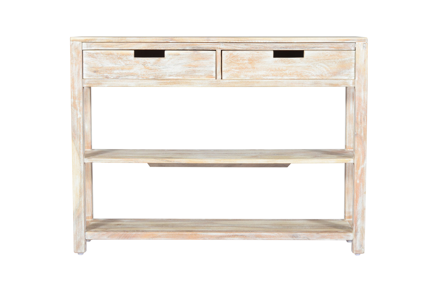 Reynolds White Wash Sofa Table - Ornate Home