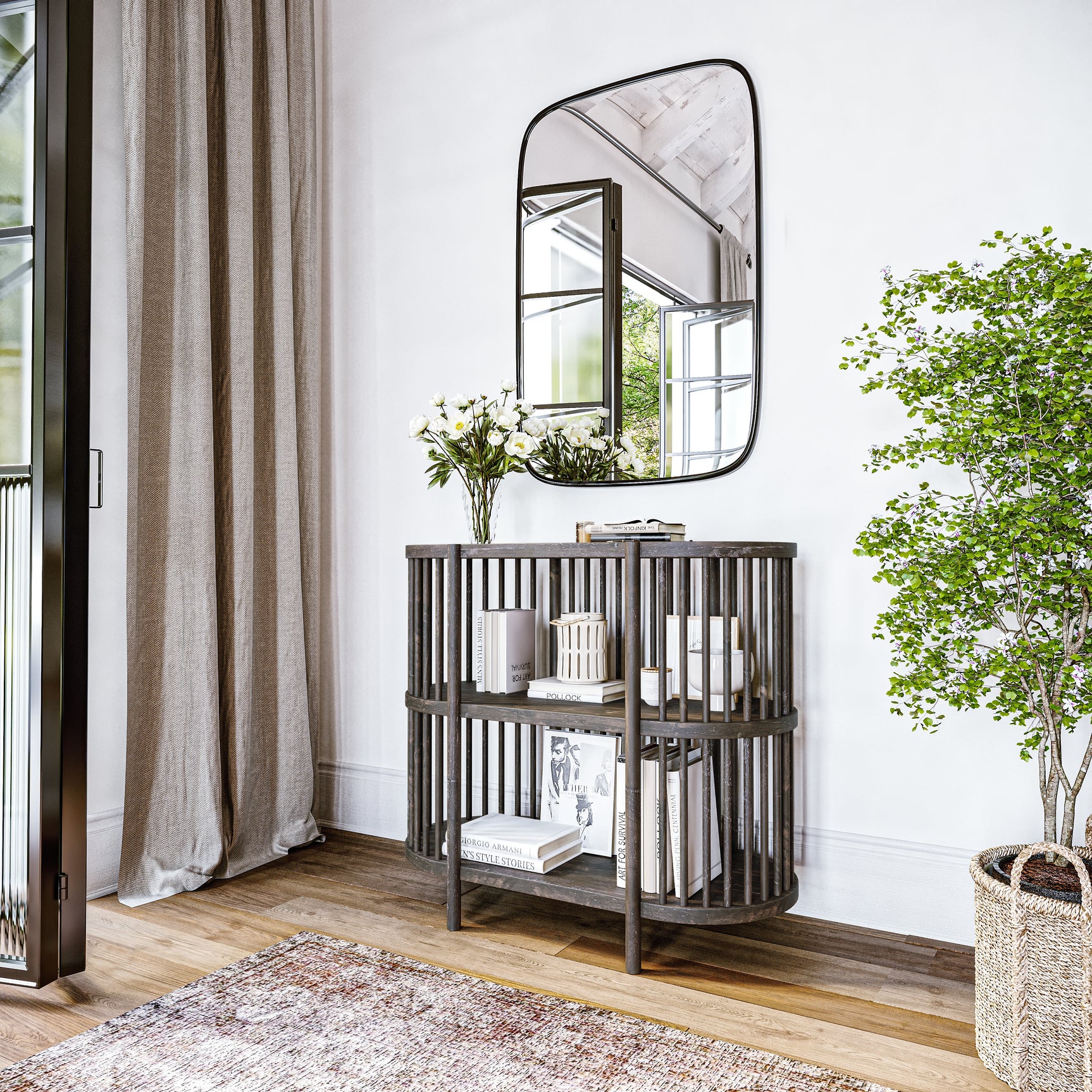 Rhapsody Black Wash 36 Accent Console - Ornate Home