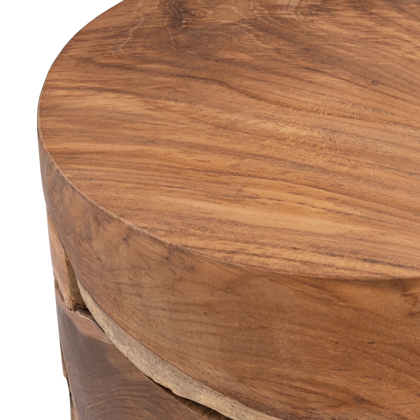 Rhea Natural Round Accent Table - Ornate Home