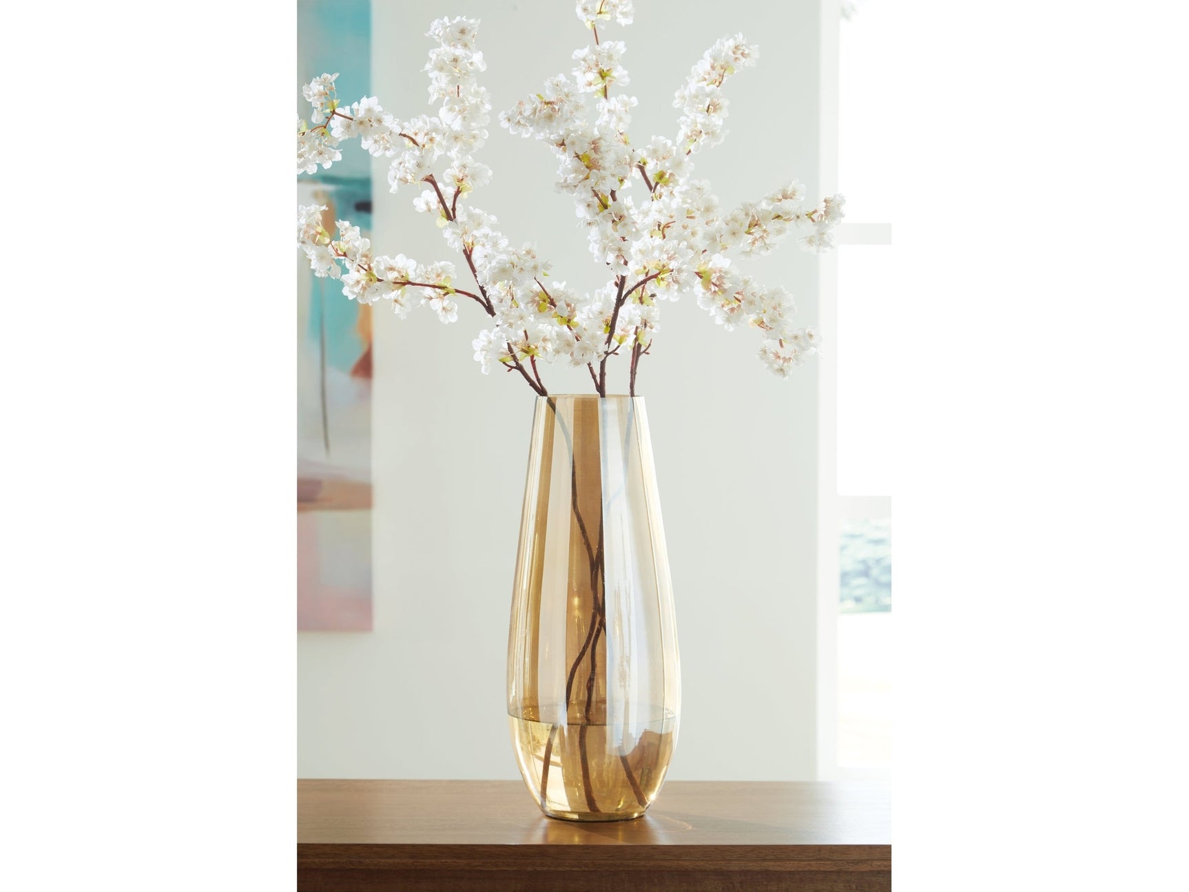 Rhettman Amber Vase (18.13" H) - Ornate Home