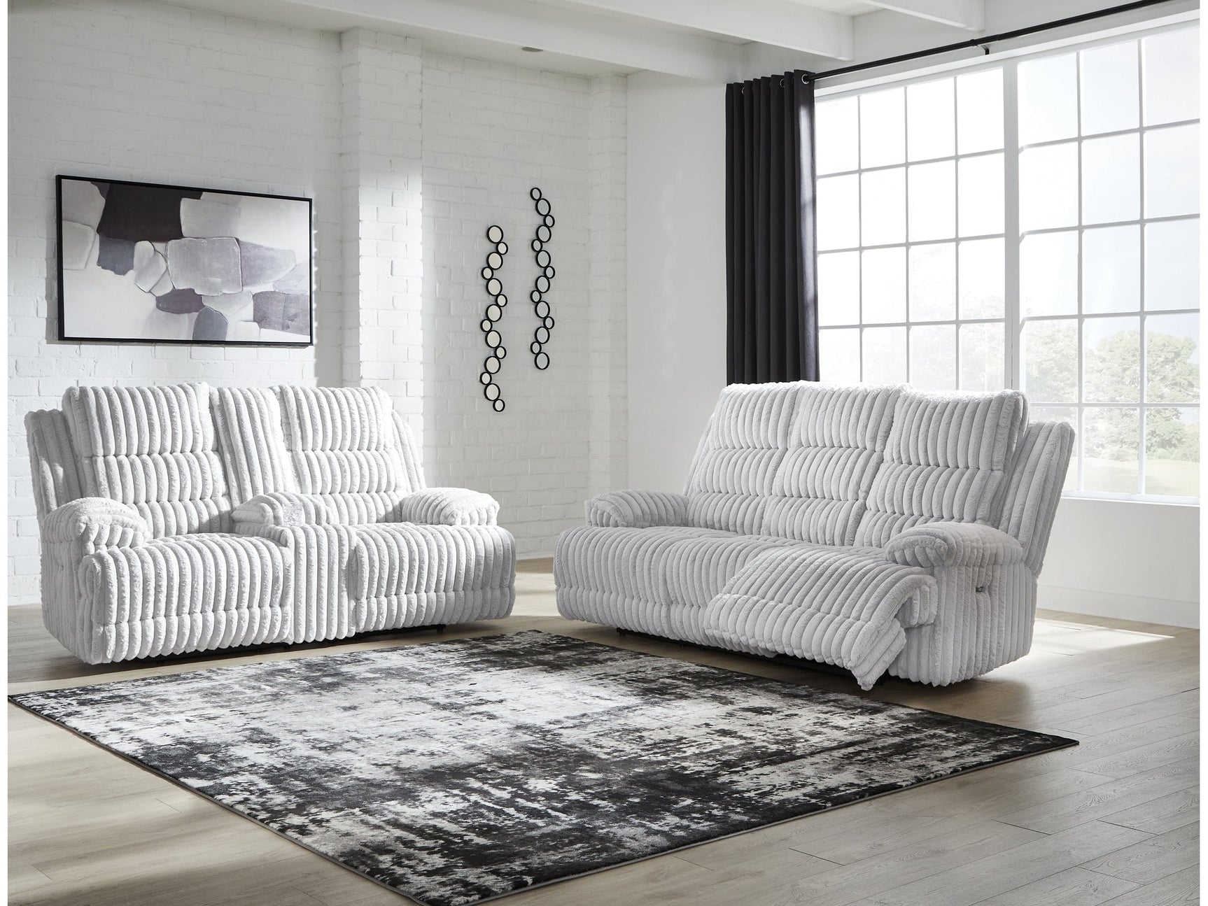 Rhines Falls Alloy Power Reclining Sofa and Loveseat (Online Special Price) - Ornate Home