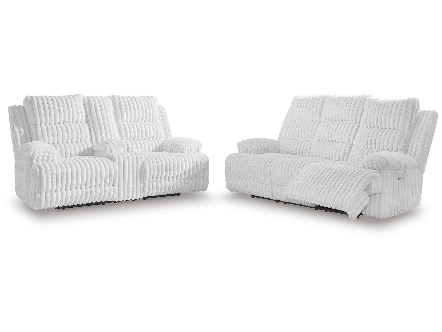 Rhines Falls Alloy Power Reclining Sofa and Loveseat (Online Special Price) - Ornate Home