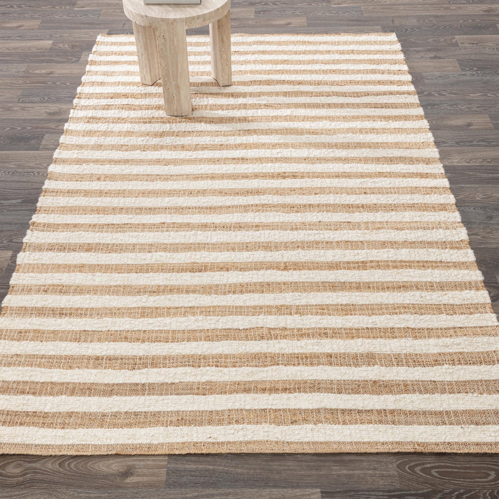 Rhodes Stripe Natural/Ivory Rug - Ornate Home