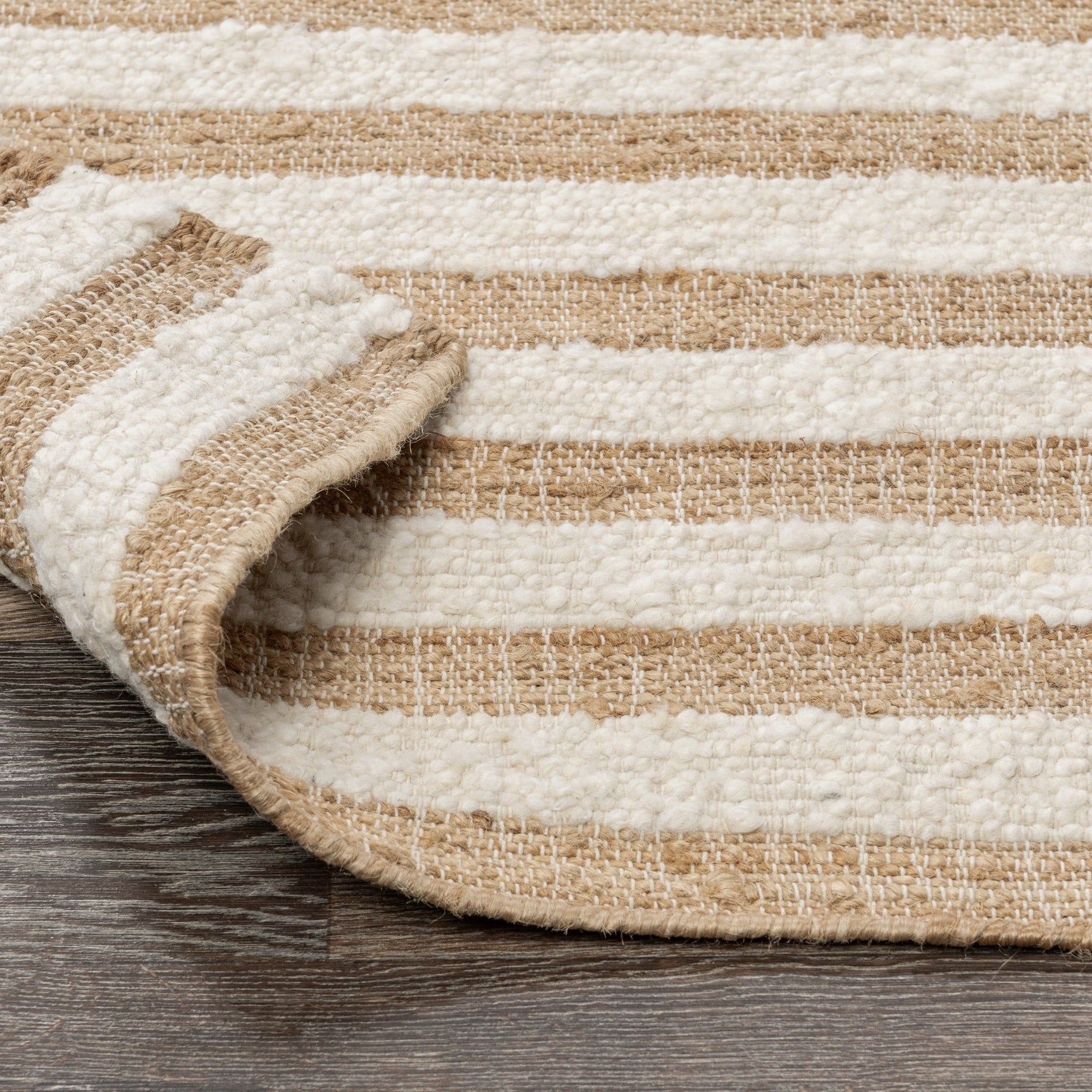 Rhodes Stripe Natural/Ivory Rug - Ornate Home