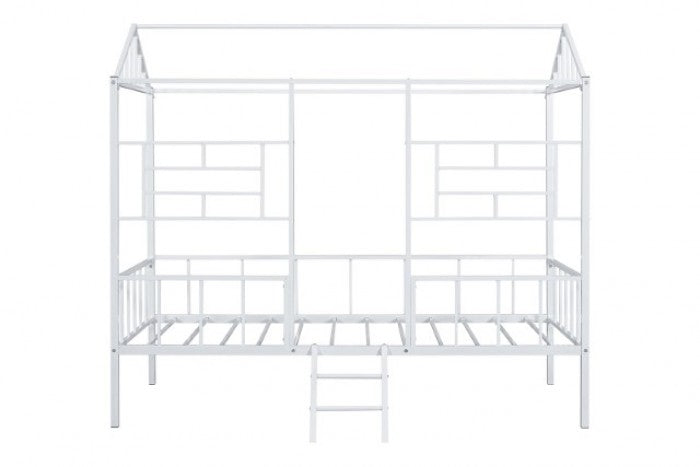 Rhonda White Twin Bunk Bed - Ornate Home