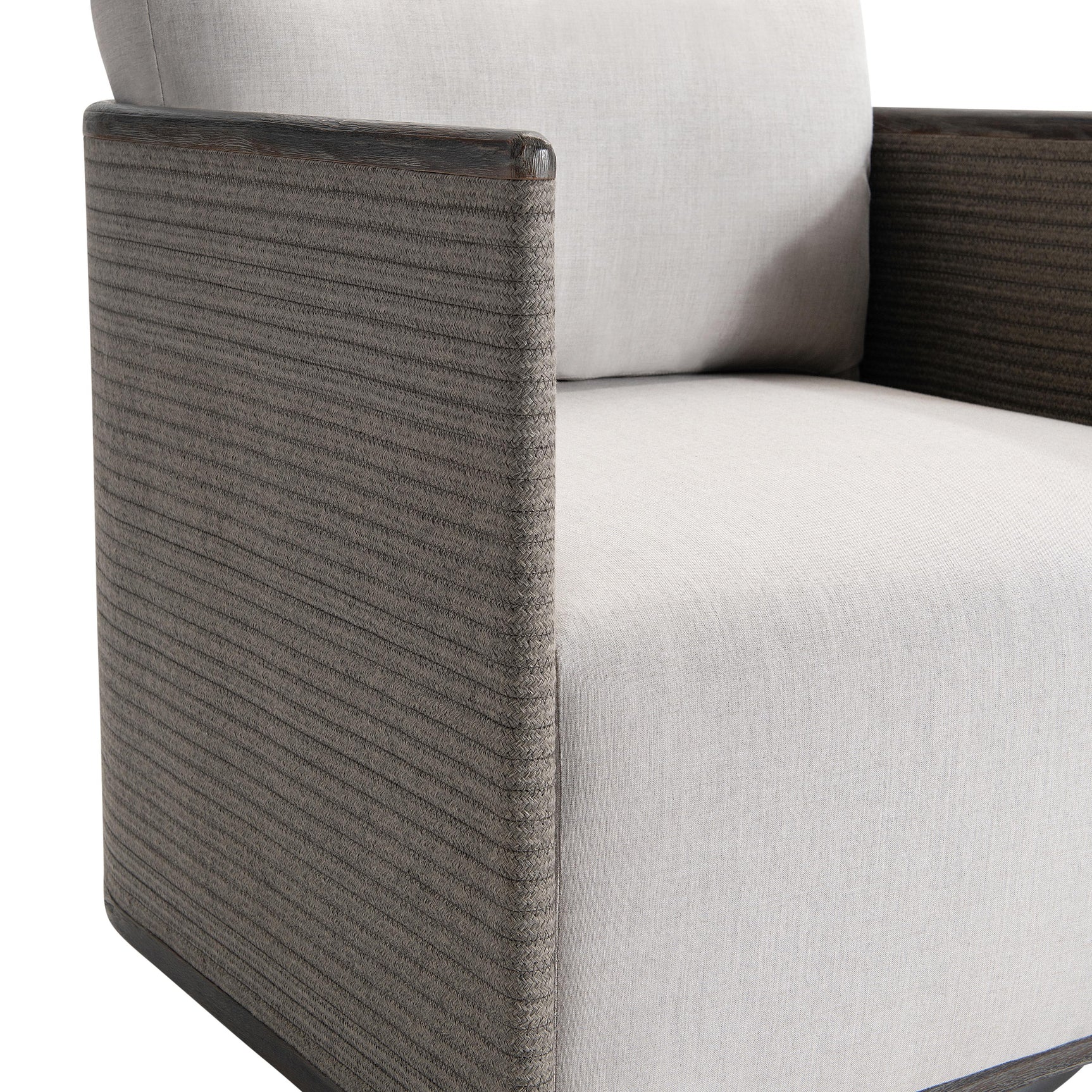 Rialto Dark Brown Outdoor Swivel Chair - Ornate Home
