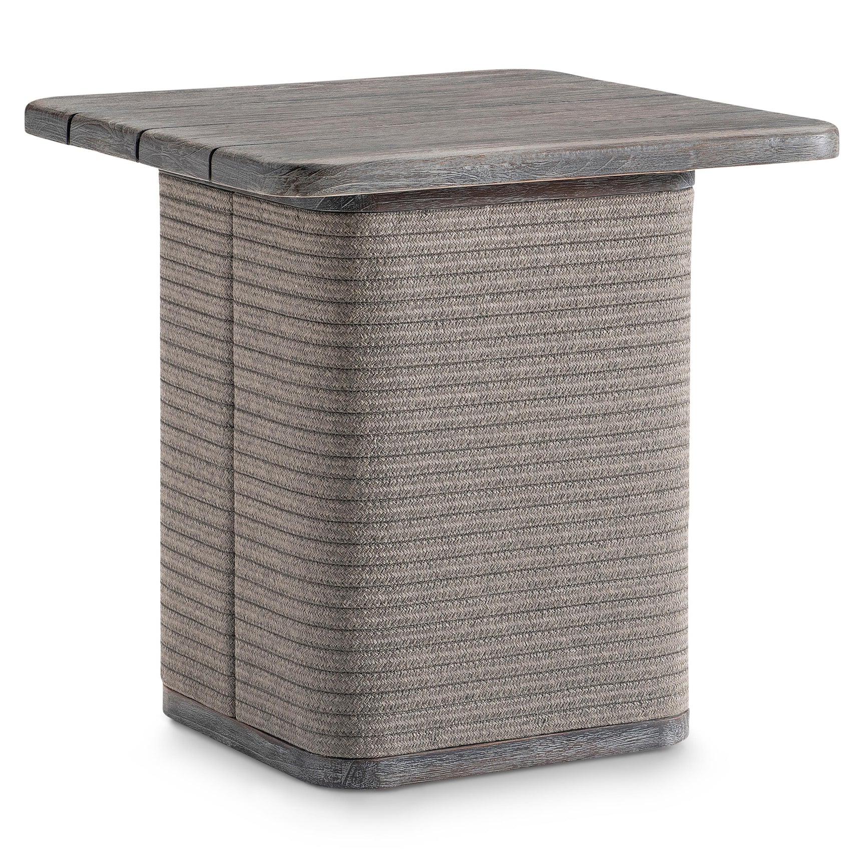 Rialto Smoked Truffle Outdoor Outdoor Side Table - Ornate Home