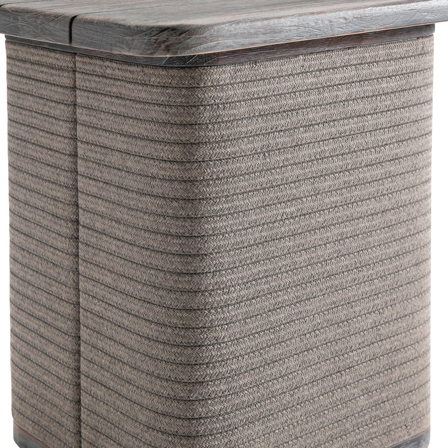 Rialto Smoked Truffle Outdoor Outdoor Side Table - Ornate Home
