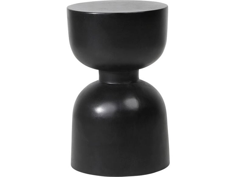 Rian Black Outdoor Side Table - Ornate Home