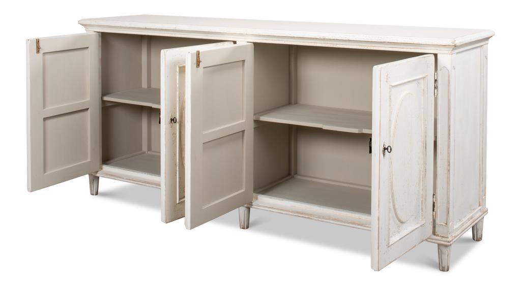 Ribbon White Sideboard - Ornate Home