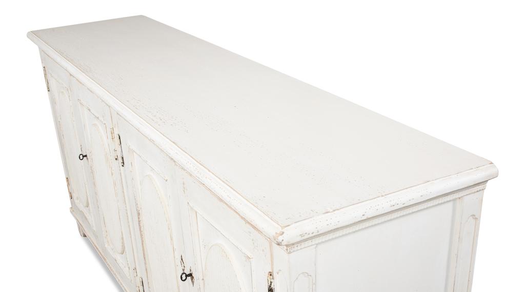 Ribbon White Sideboard - Ornate Home