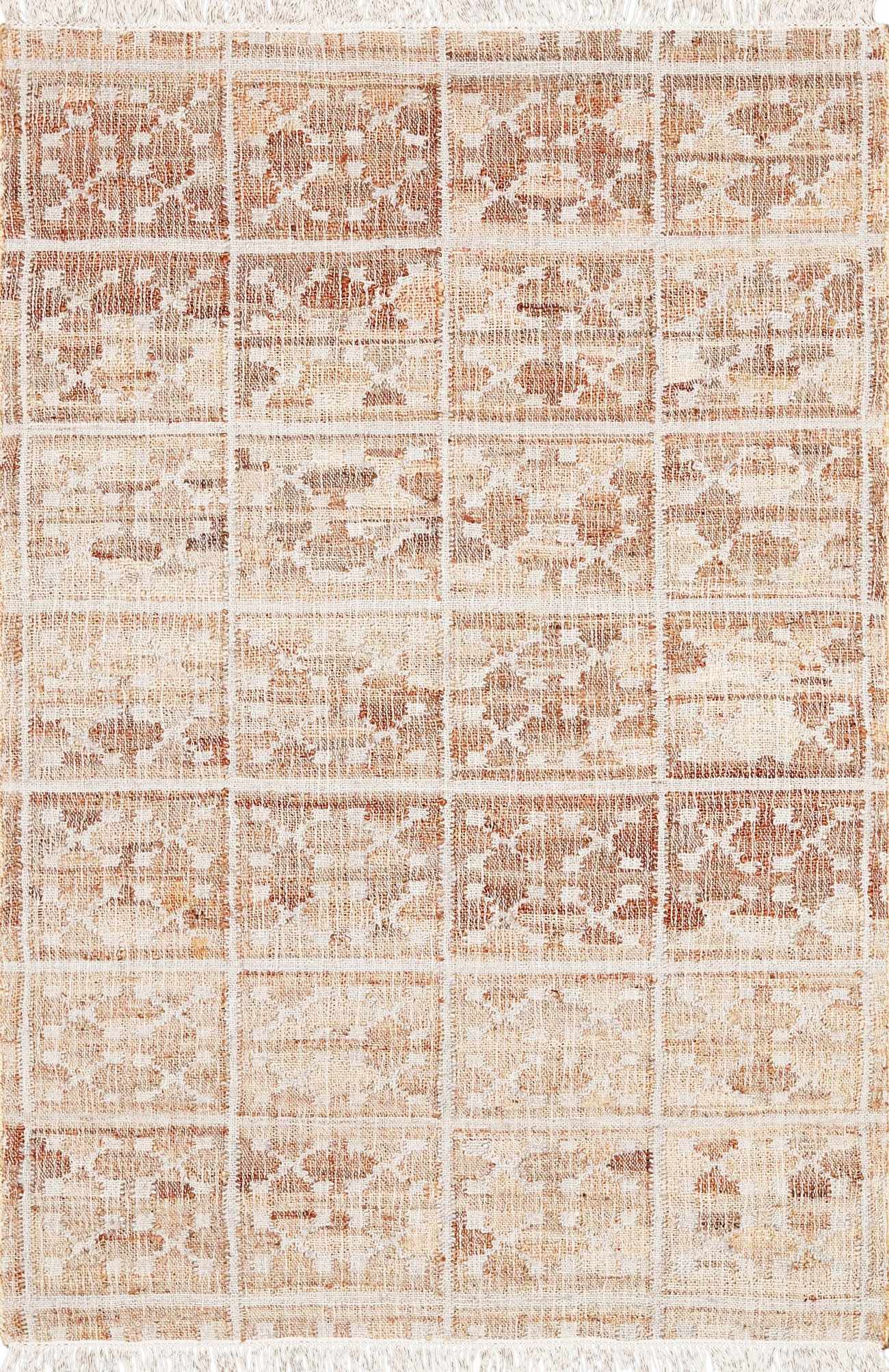 Rice Handcrafted Fringed Jute Carpet - Ornate Home