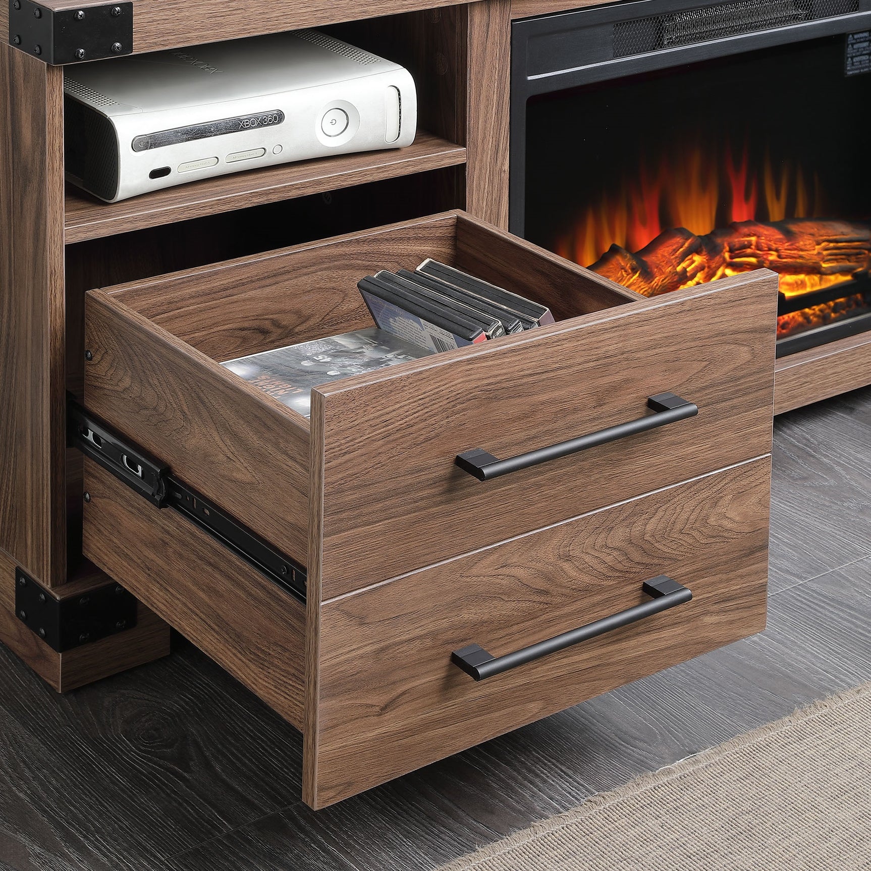 Richmond 60" TV Stand in Brown - Ornate Home