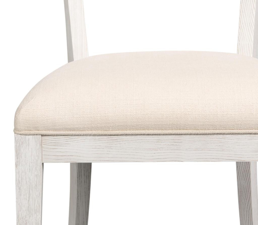 Ridge White Chair (Set of 2) - Ornate Home