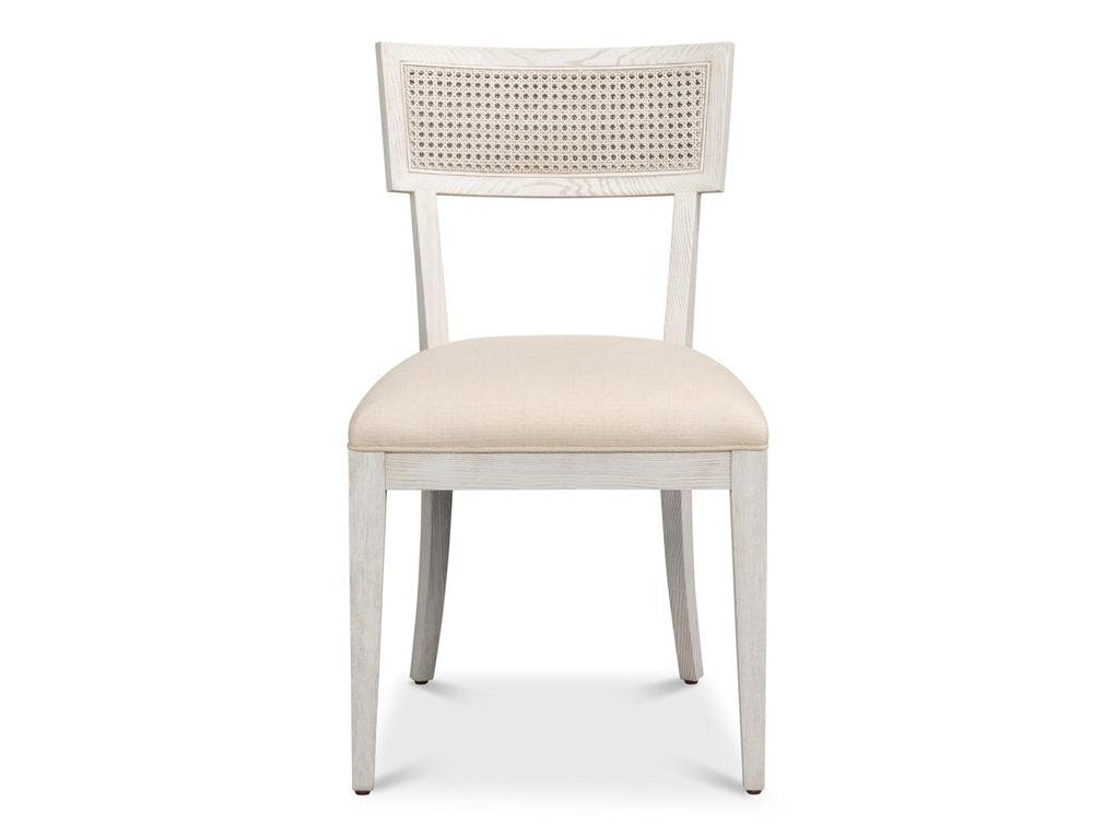 Ridge White Chair (Set of 2) - Ornate Home