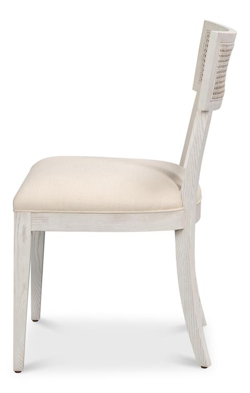 Ridge White Chair (Set of 2) - Ornate Home