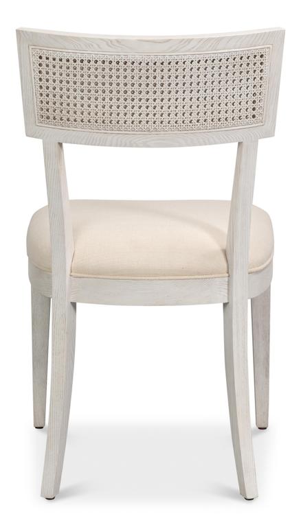 Ridge White Chair (Set of 2) - Ornate Home