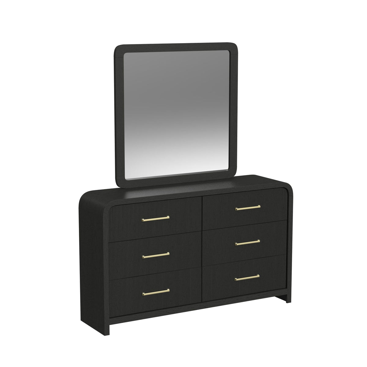 Ridgemont Black 5-Piece Full Storage Bedroom Set - Ornate Home