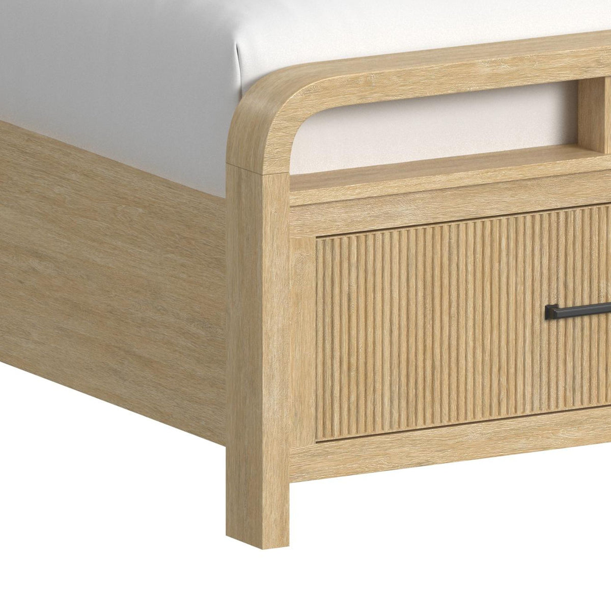 Ridgemont Natural 3-Piece Twin Storage Bedroom Set with 2 Nightstands - Ornate Home