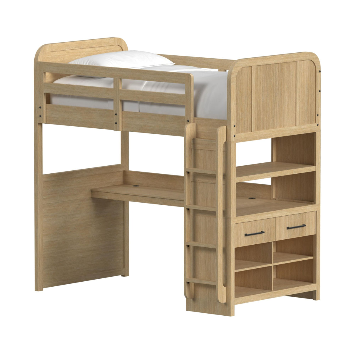 Ridgemont Natural Loft Bed Bunk Bed - Ornate Home