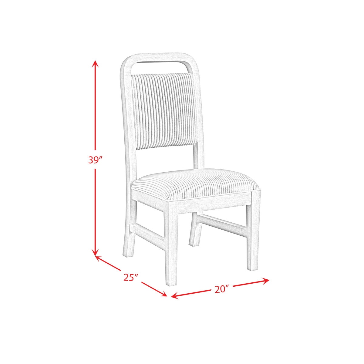 Ridgemont Natural/White Dining Side Chair (Set of 2) - Ornate Home