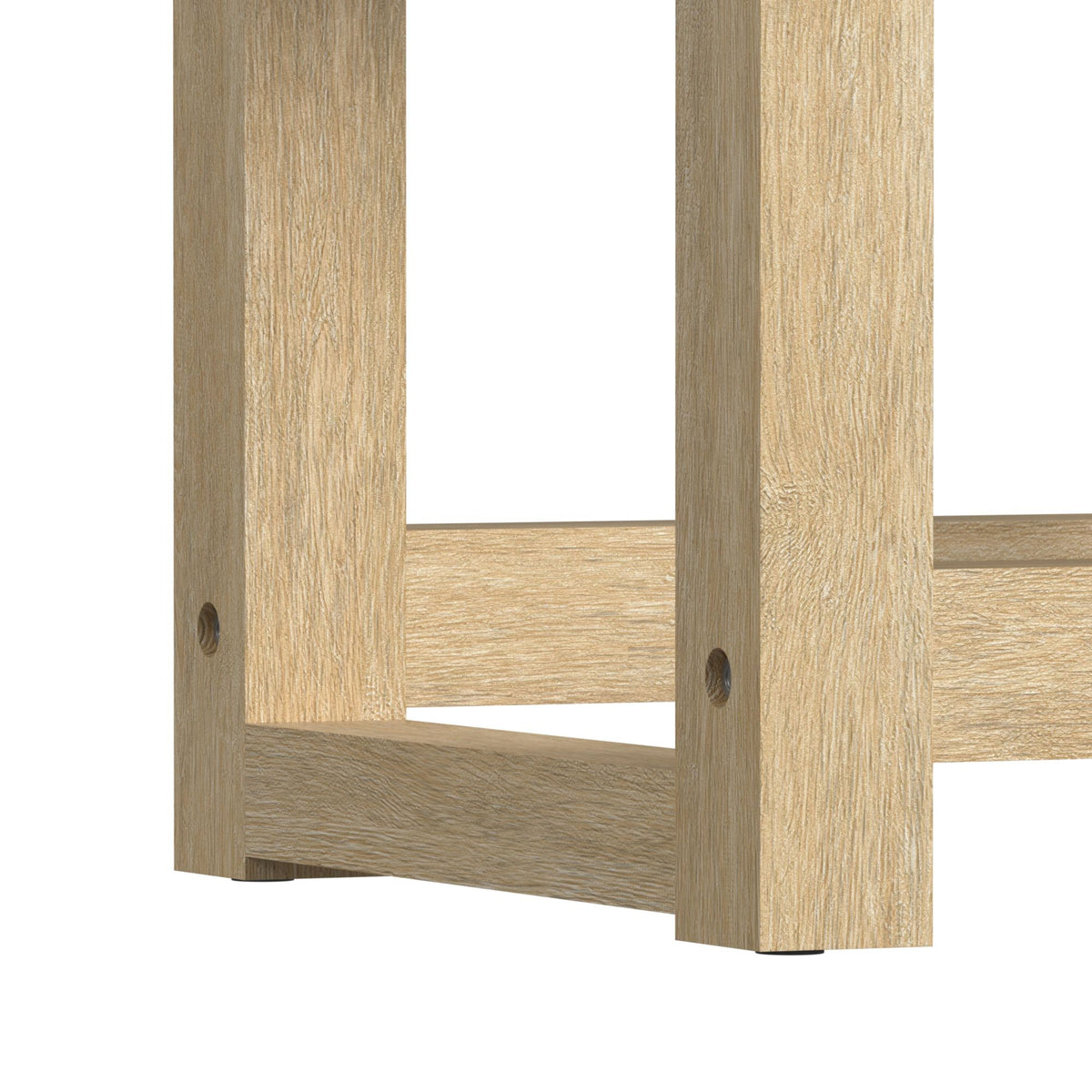 Ridgemont Natural/White Dressing Stool - Ornate Home
